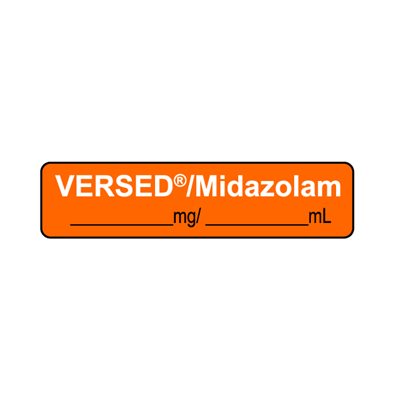 Label: Versed / Midazolam __mg / __mL
