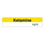 Label "Ketamine mg / mL"