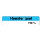 Label "Remifentanil mcg / mL"