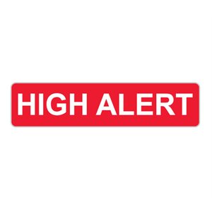 High Alert Medication Labels