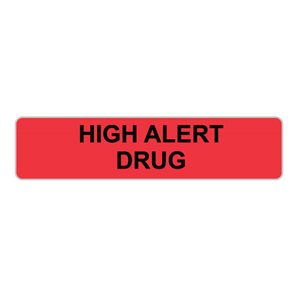 High Alert Medication Labels
