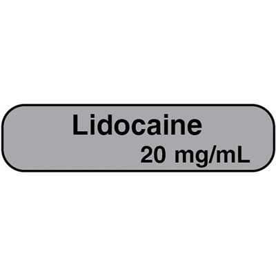 Label: "Lidocaine 20 mg / mL"