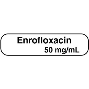 Label: "Enrofloxacin 50 mg / mL"