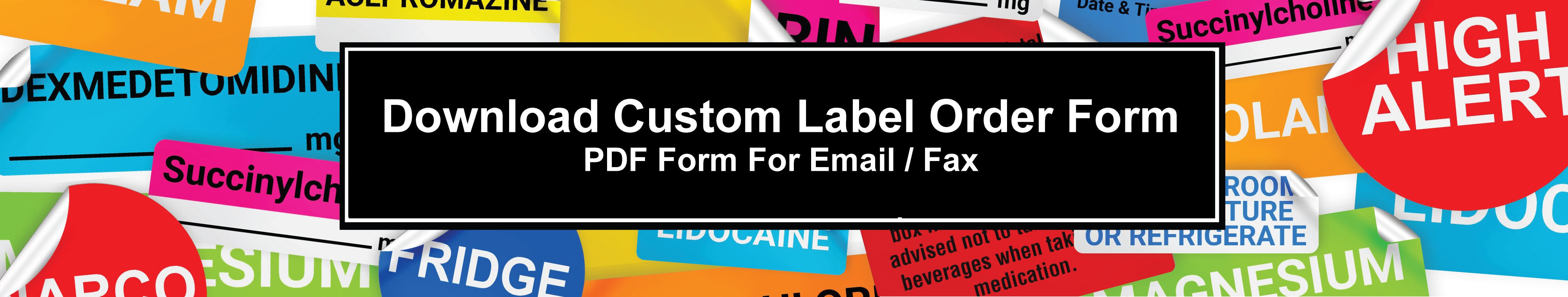 Custom Label Order Form