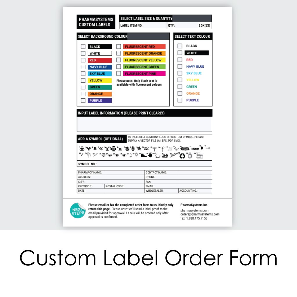 Custom Label Order Form