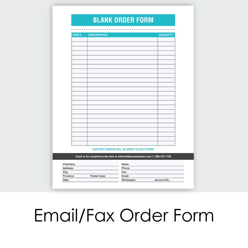 Blank Order Form