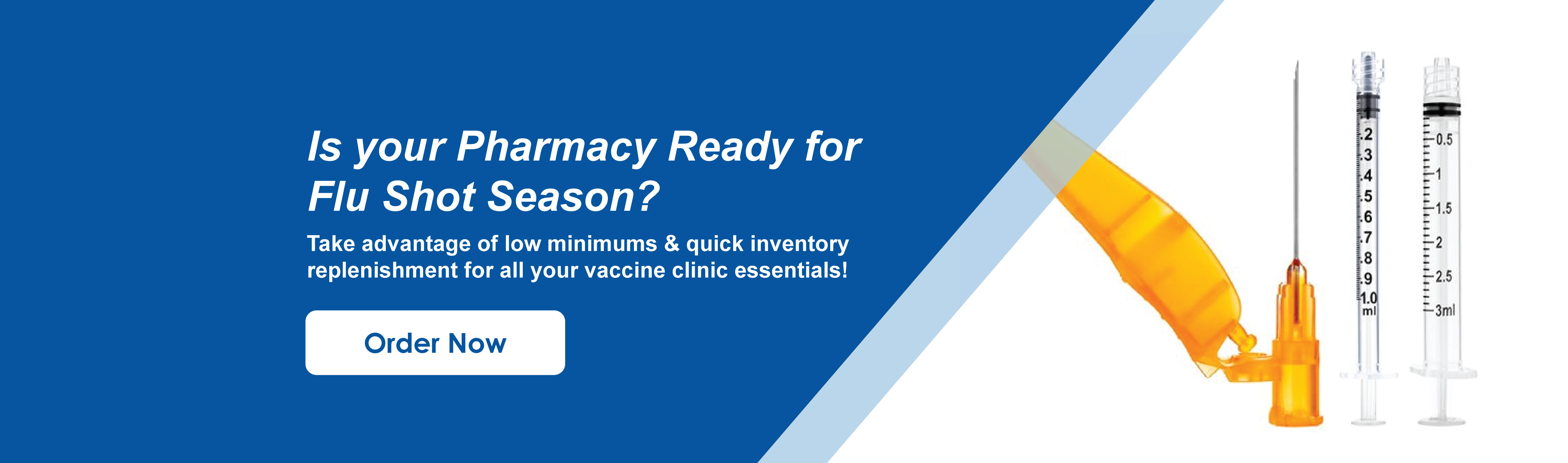 Vaccine Clinic Essentials for Pharmacies. Flu shot supplies.
