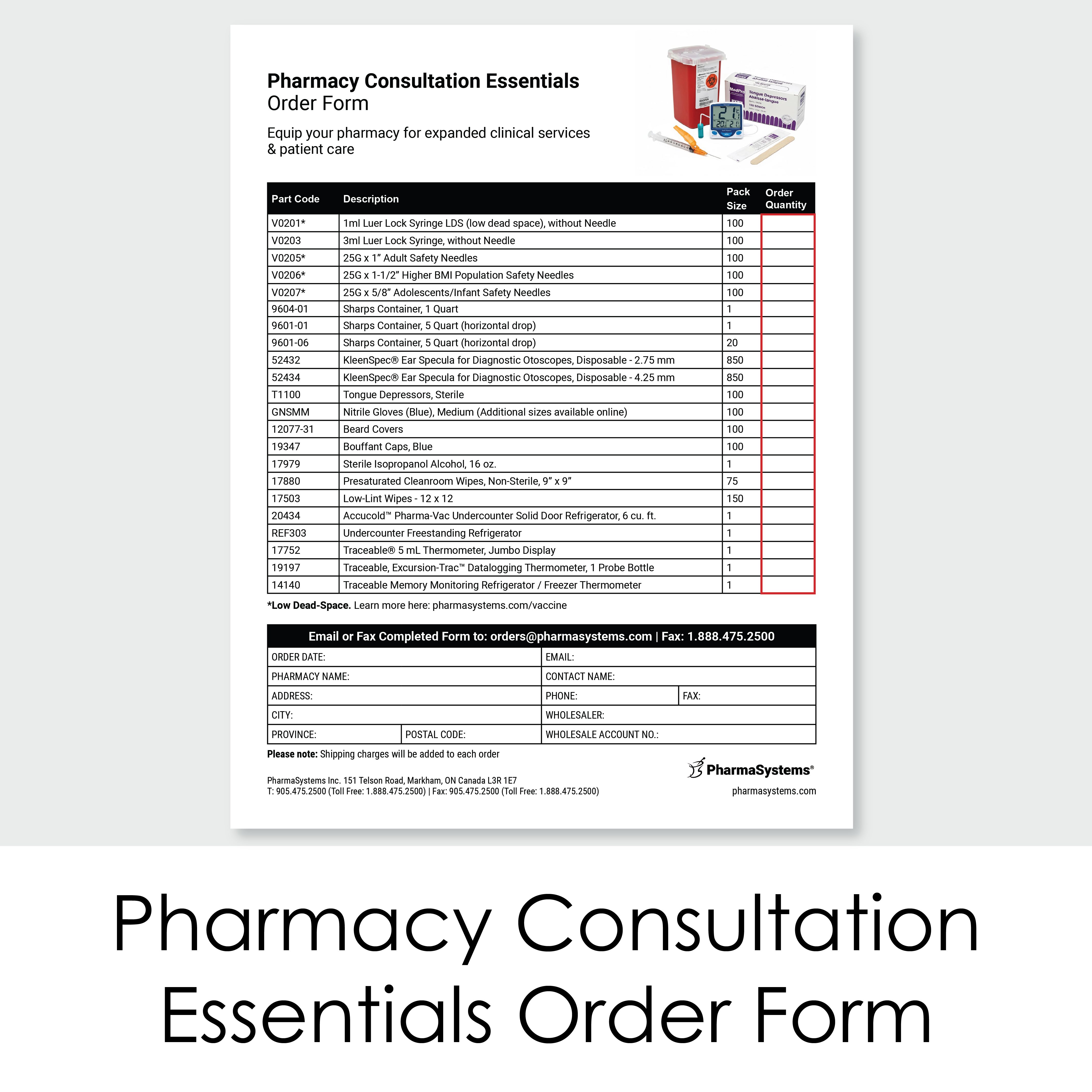 Pharmacy Consultation Essentials Order Form - Download Pharmacy Consultation Essentials Order Form - Download
